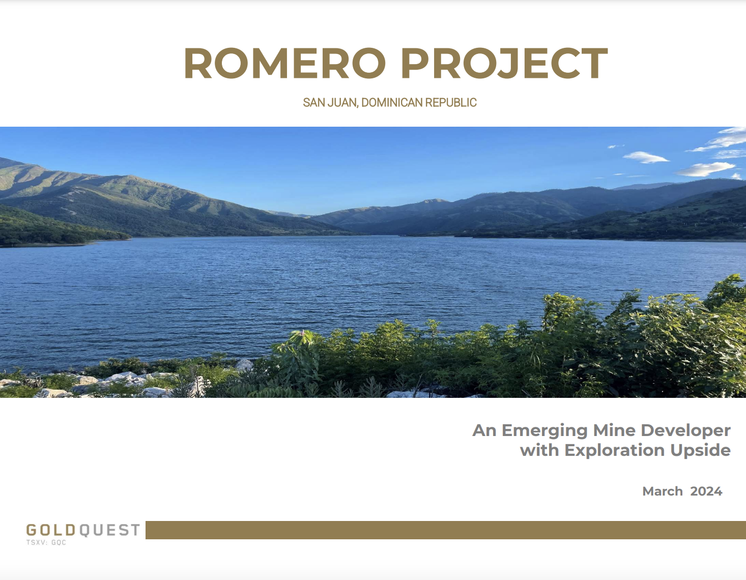 GoldQuest Corporate Presentation Sept 2020