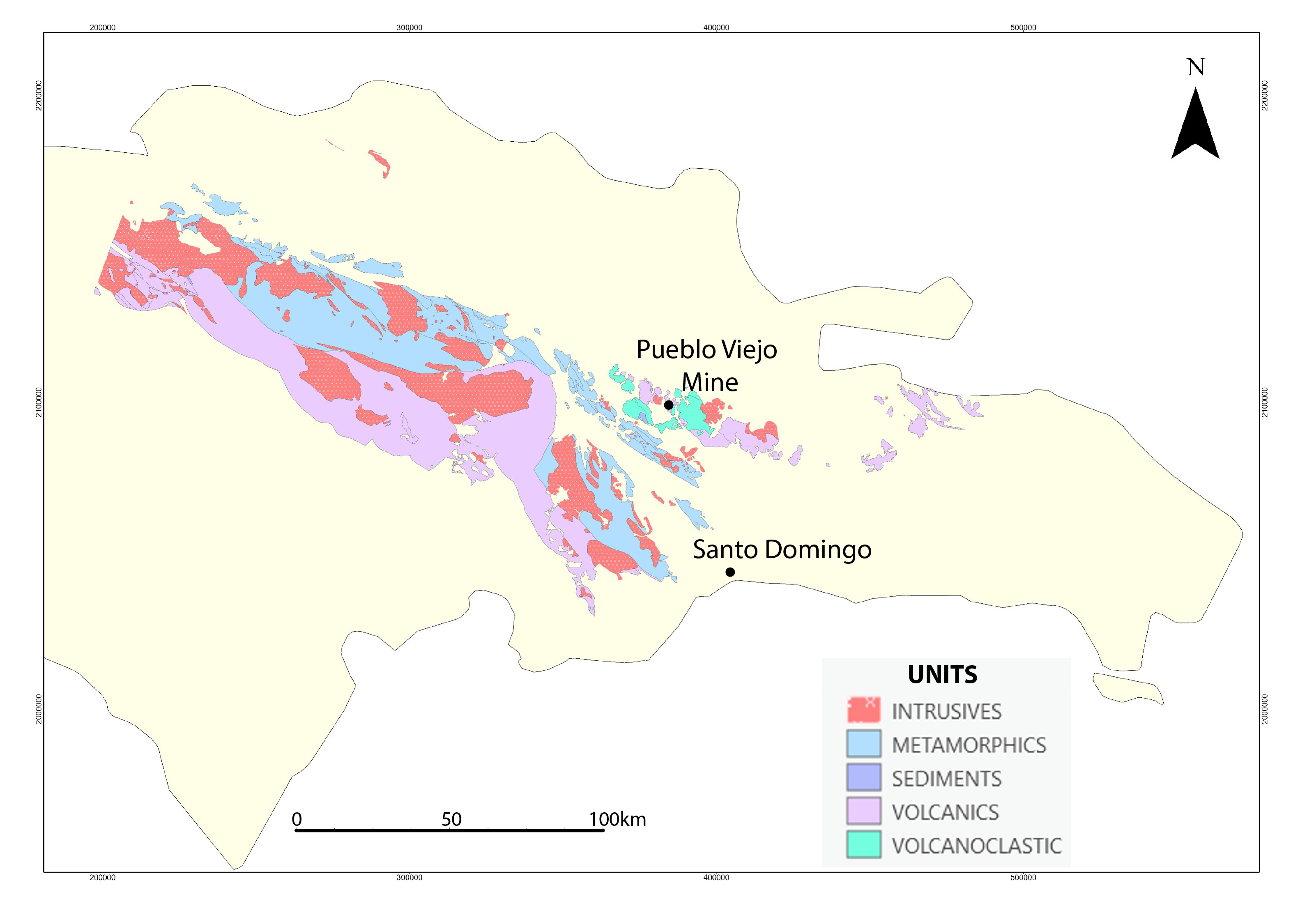 Regional Geological Map of the Dominican Republic