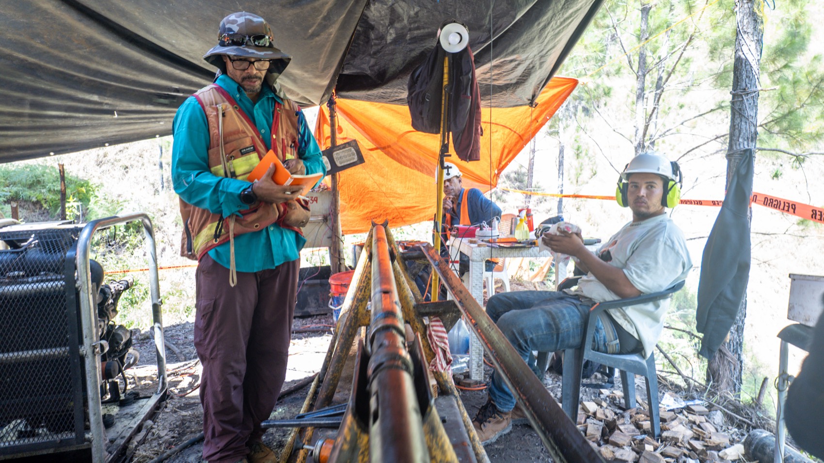 Diamond drilling in the field