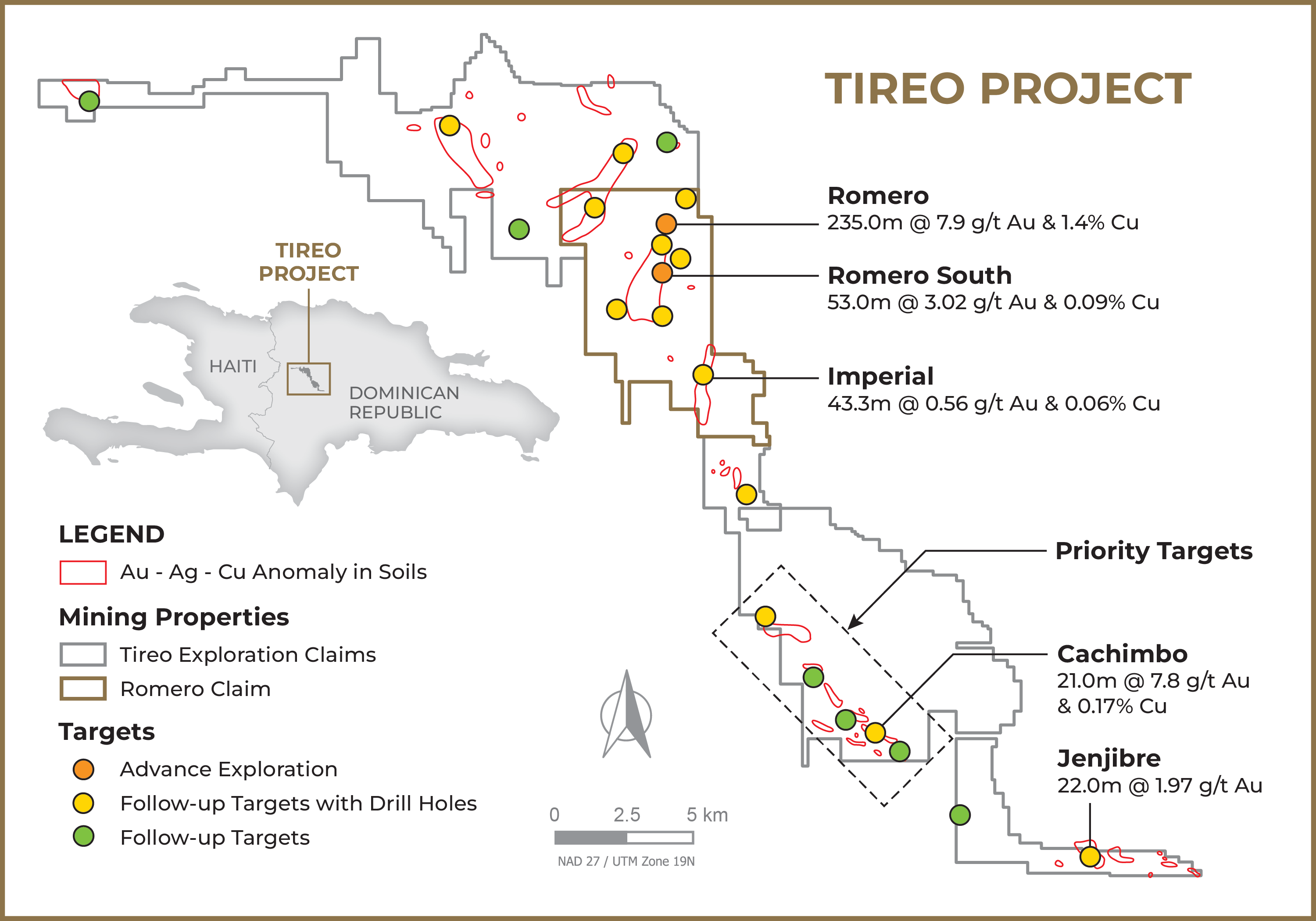 Tireo Property Concessions Map